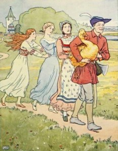 Die goldene Gans (Illustration, 1905) / Wikipedia.de