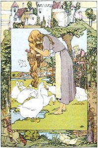 „Der Gänsemagd“: Illustration von Heinrich Vogeler (um 1900)