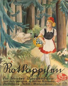 Kinoplakat „Rotkäppchen und der Wolf“ (1937)
