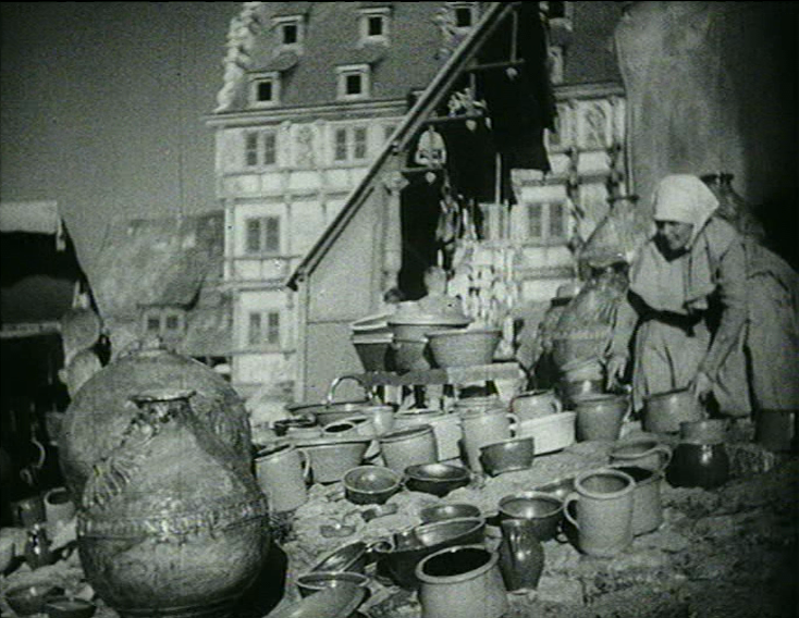 Hans im Glück (D 1936): Jahrmarktszenen werden detailgetreu auf dem Filmgelände inszeniert / © Icestorm