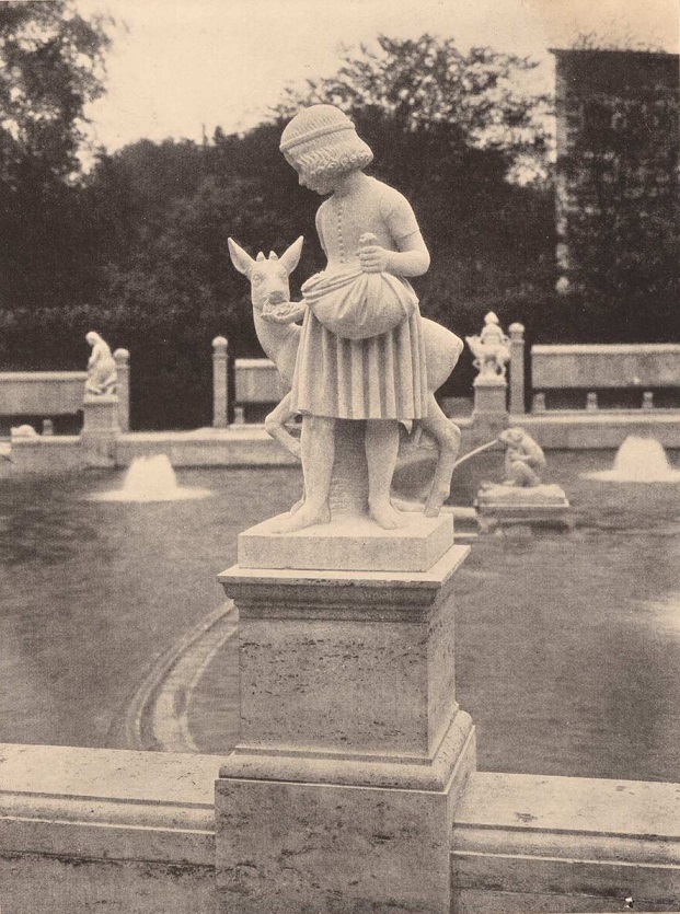 Brüderchen und Schwesterchen (1913): Figurenpaar am Märchenbrunnen in Berlin / © Architekturmuseum/TU Berlin