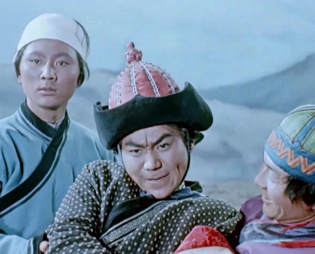 Die goldene Jurte (1961): Dawadorshi (B. Zorig), Jorrup (S. Suchbaatar), Jombo (G. Zegmed, v. l. n. r.) / © MDR/DEFA-Stiftung/Peter Blümel