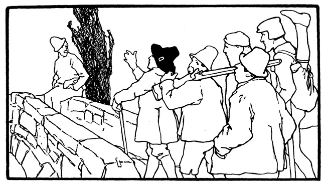 Sechse kommen durch die ganze Welt (1907): Otto Ubbelohde zeichnete das Märchen / Quelle: Grimm-Bilder Wiki